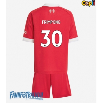 Liverpool Jeremie Frimpong #30 Echipament de Fotbal Replică 2025-26 Copii Acasa (+ Șorturi)